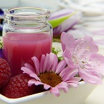 fleurs, fruits et jus de fruits