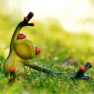 statut de grenouille en posture de yoga - en flexion